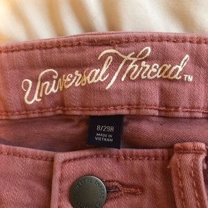 Universal thread dusty rose crop pants